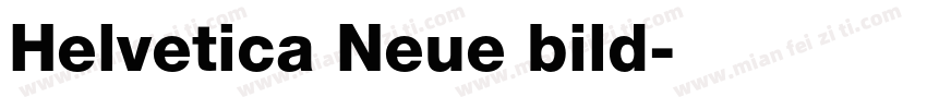 Helvetica Neue bild字体转换